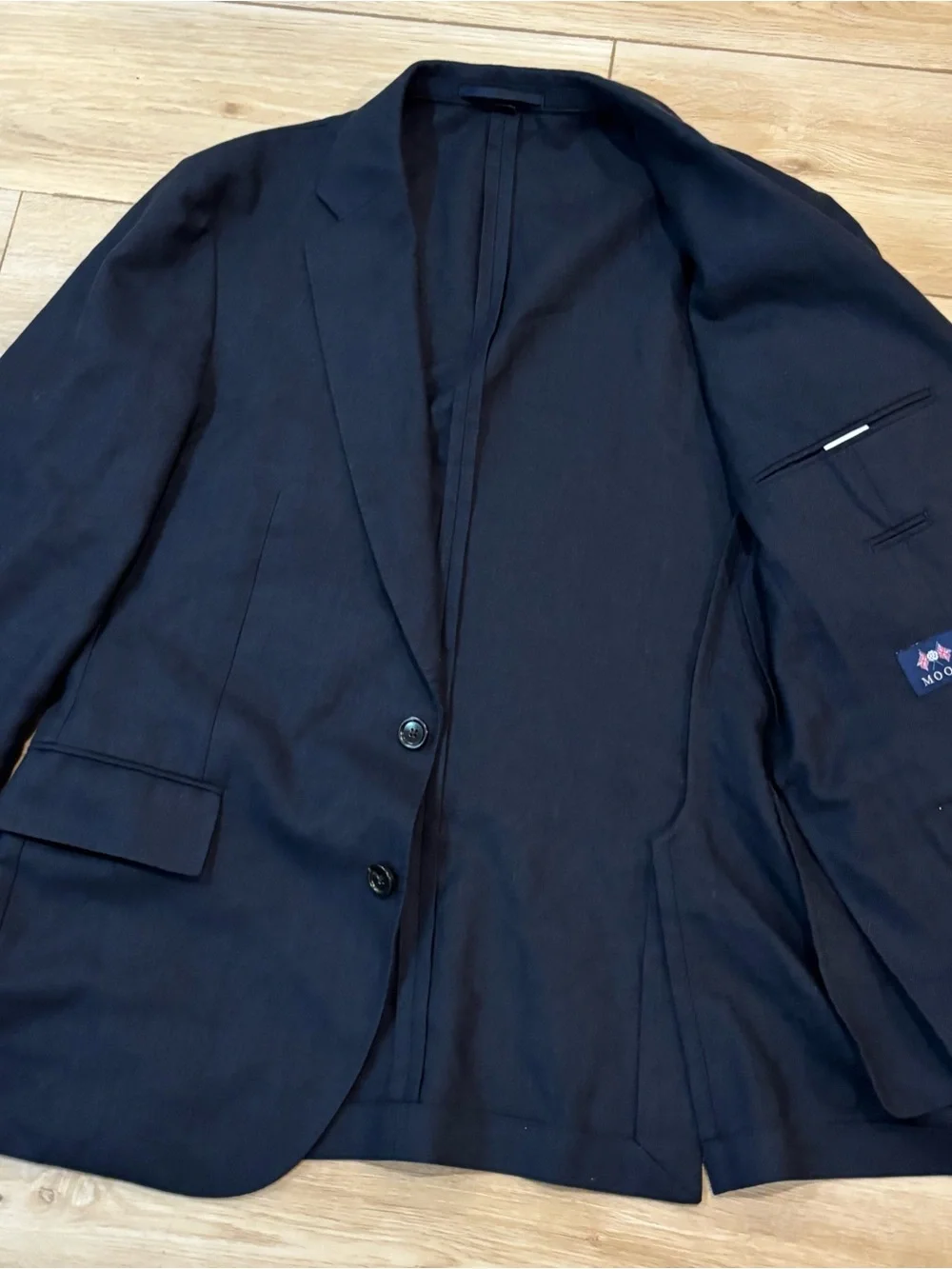 J. Crew Ludlow Blazer in Navy blue 40S slim fit wool cotton blend from England